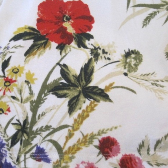 Anthropologie Floral Tank Top - Red, Green, Purple - Picture 13 of 13